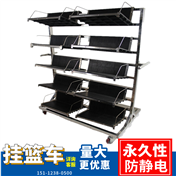 XXESD：SMT防靜電PCB挂籃 周轉車 物料車 存放車子（圖片）生産廠家